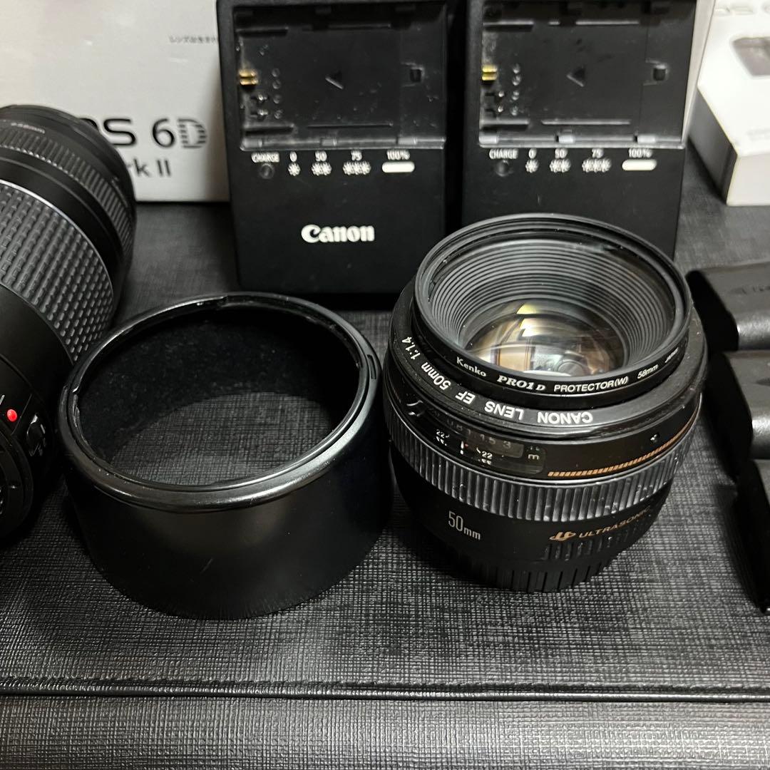 Canon EOS 6D Mark II 本体 + レンズ3本セット+付属品