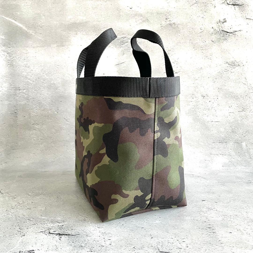 【nikeita】ハンドメイド　コーデュラナイロン　トートバッグ　カモフラ