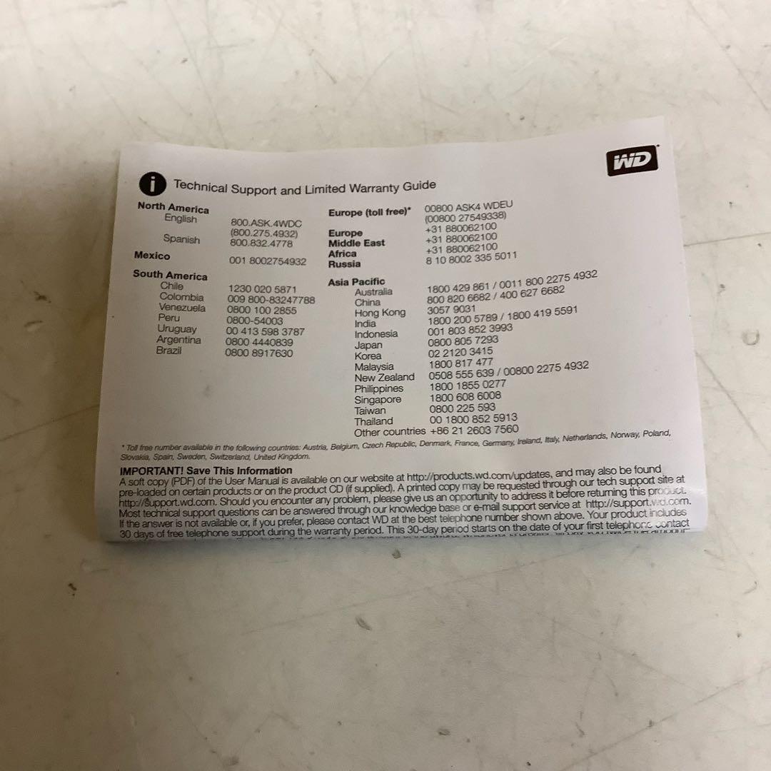 WD MyPassport 2TB Mac用外付HDD（わ-44)