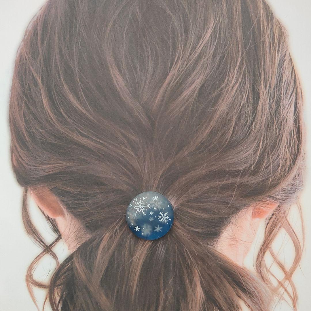 【948】ハンドメイド　レジン　ヘアゴム　ポニーフック