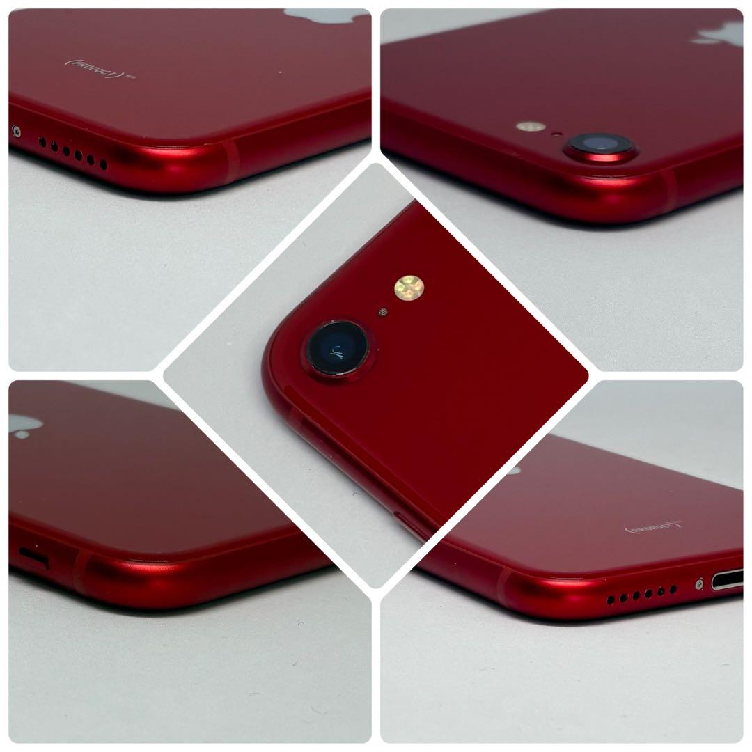 M57美品【電池新品100％表示】iPhone SE3 128GB レッド