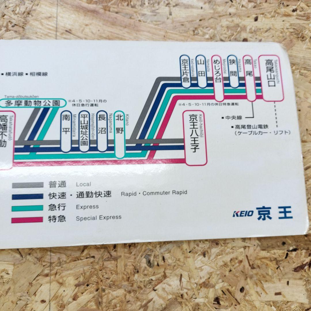 停車駅のご案内　KEIO RAILWAY MAP 京王線 井の頭線　路線図