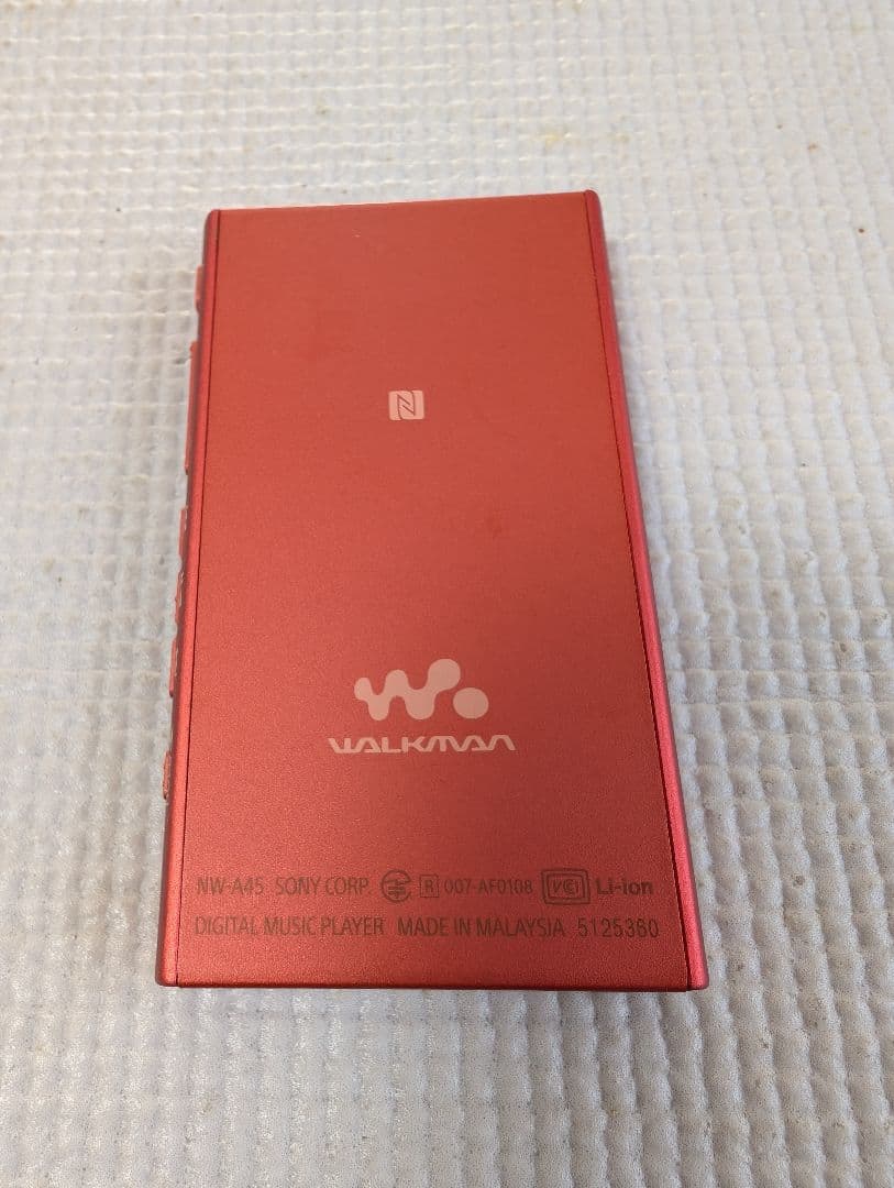 ウォークマン　SONY NW-A45 デジタルミュージックプレーヤー レッド