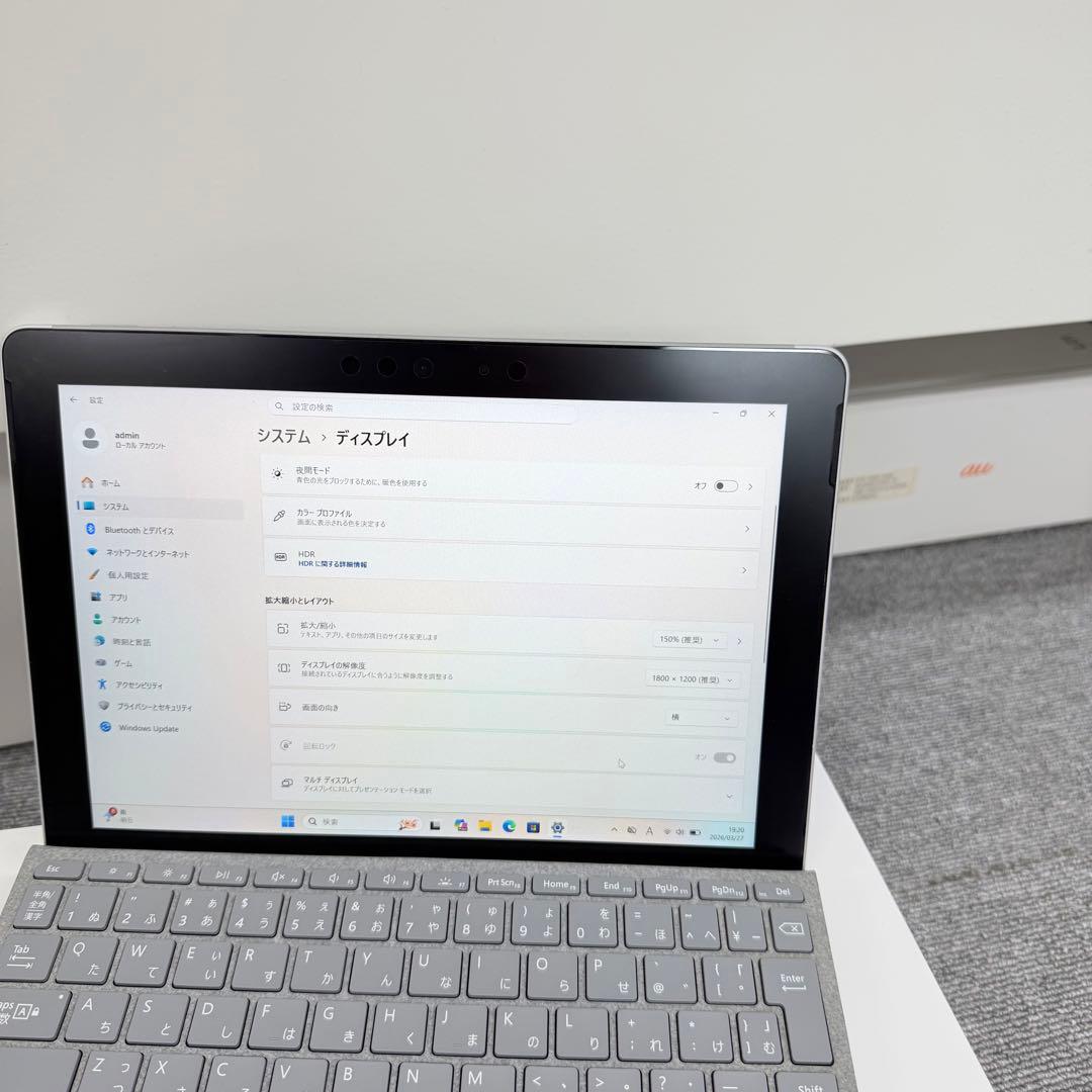 Windowsタブレット本体 Microsoft Surface Go 8GB/128GB Win 11