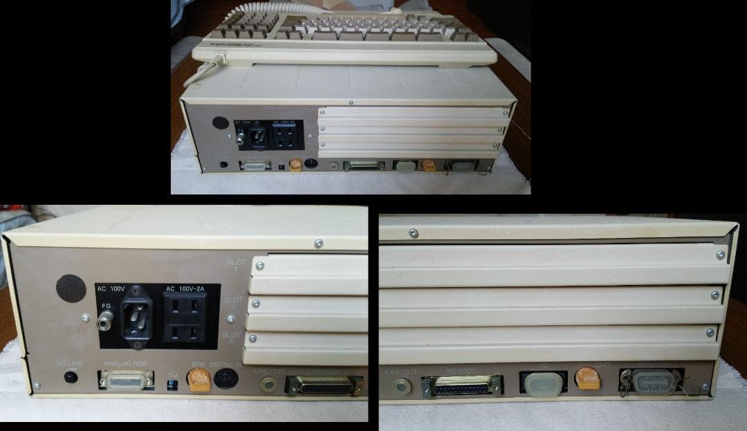 動作確認済 PC-8801MKⅡSR ＆キーボード＆ソフト【ジャンク・部品取り】