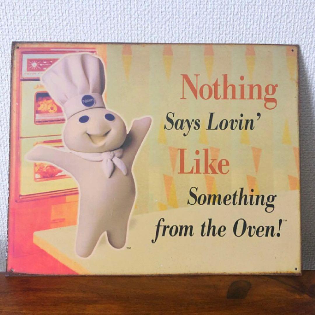 pillsbury doughboy sign メタルサイン　マグネット付き