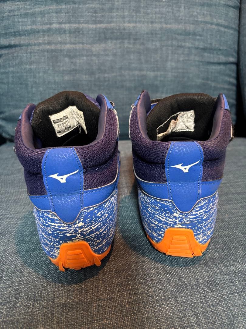 Mizuno ハイカット安全靴 ブルー　24.5cm