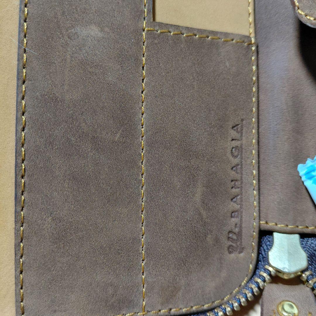 新品！ バハギア ペンケース ラウンドジップ クレイジーホース オリーブブラウン