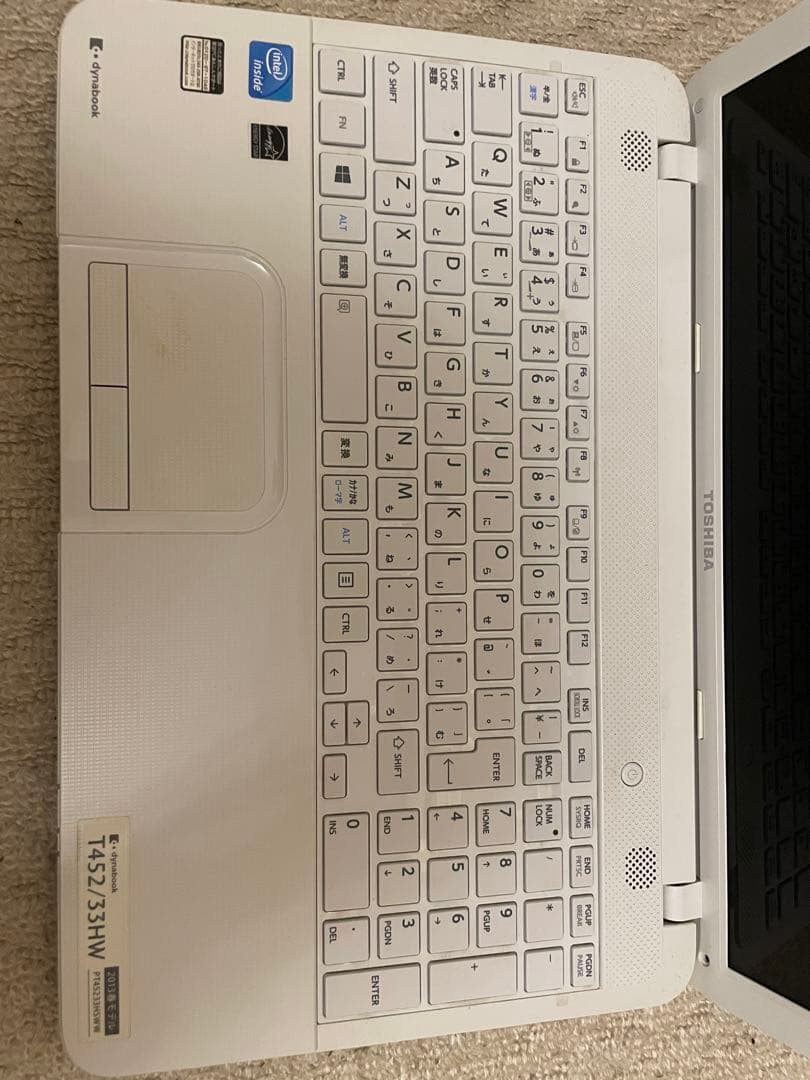 dynabook T452/33HW 2013春モデル　ホワイト ノートPC
