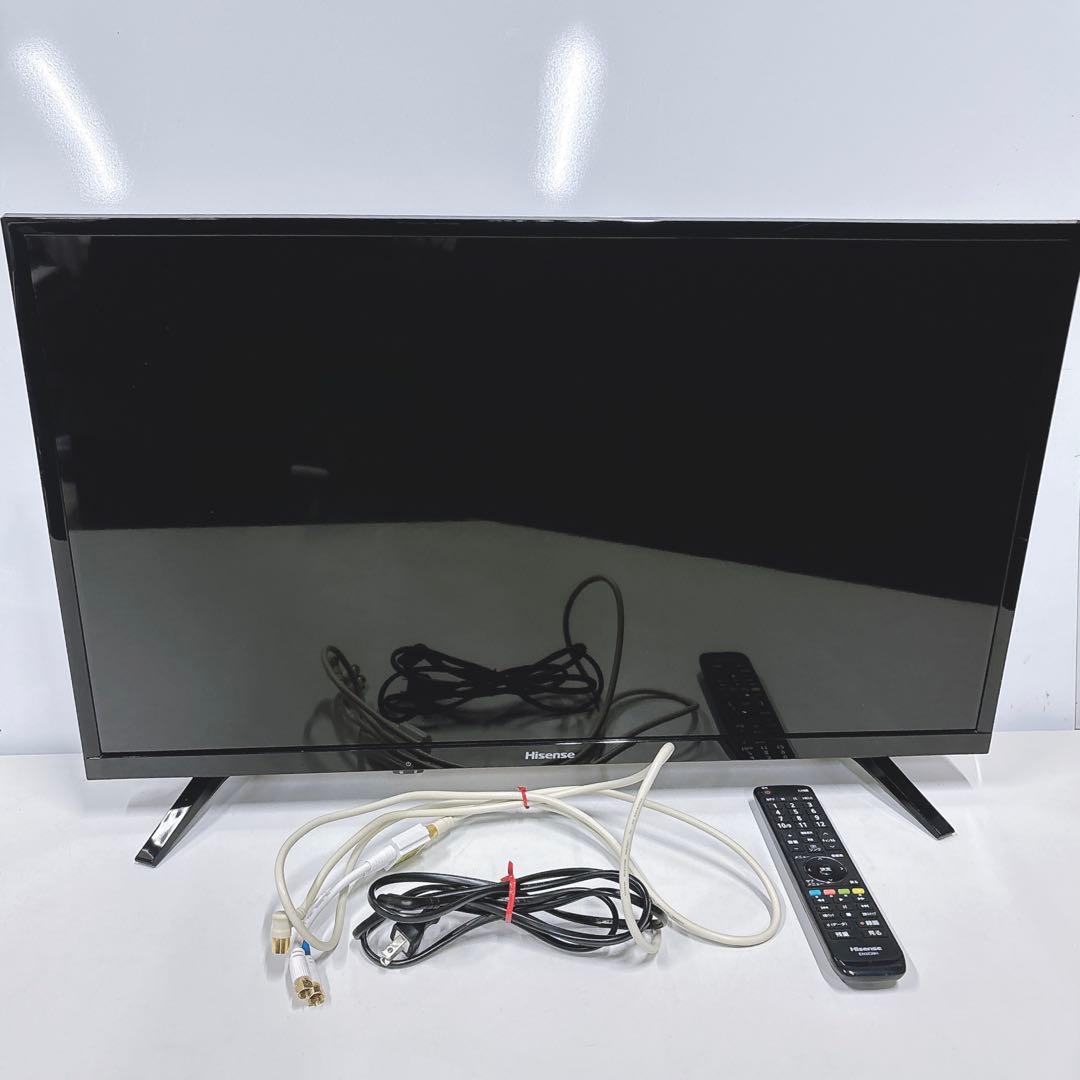★初期化済★32インチ液晶テレビ Hisense リモコン アンテナケーブル付