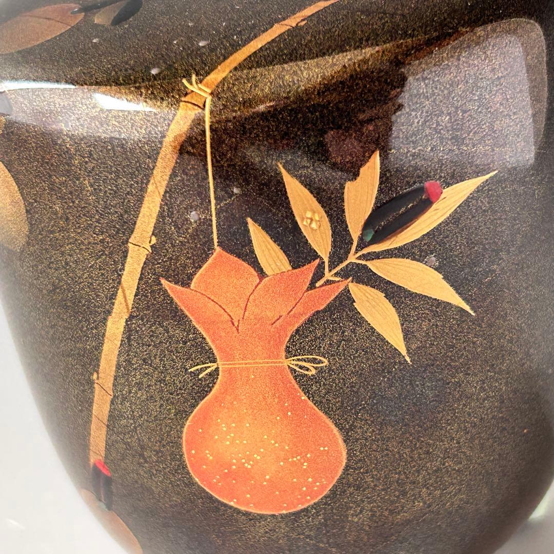 茶道具　蛍蒔絵　大棗　竹内幸斎　共箱　ホタル　夏　薄茶　茶会　茶器　稽古　漆器
