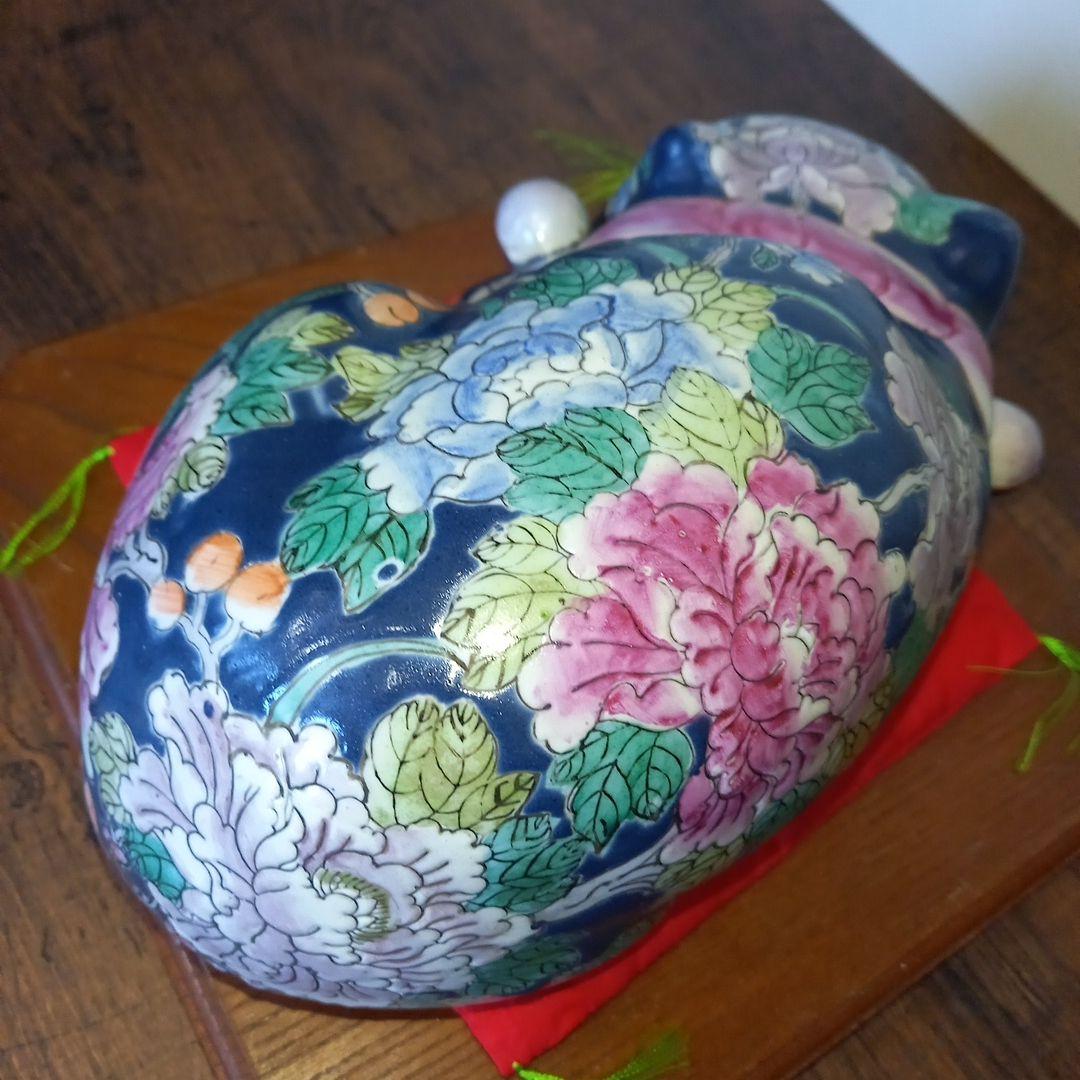 眠り猫 sleeping cat vintage ceramic object