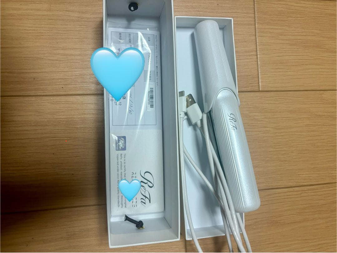 【付属品完備】◉美品◉ReFa ビューテック フィンガーアイロン ホワイト