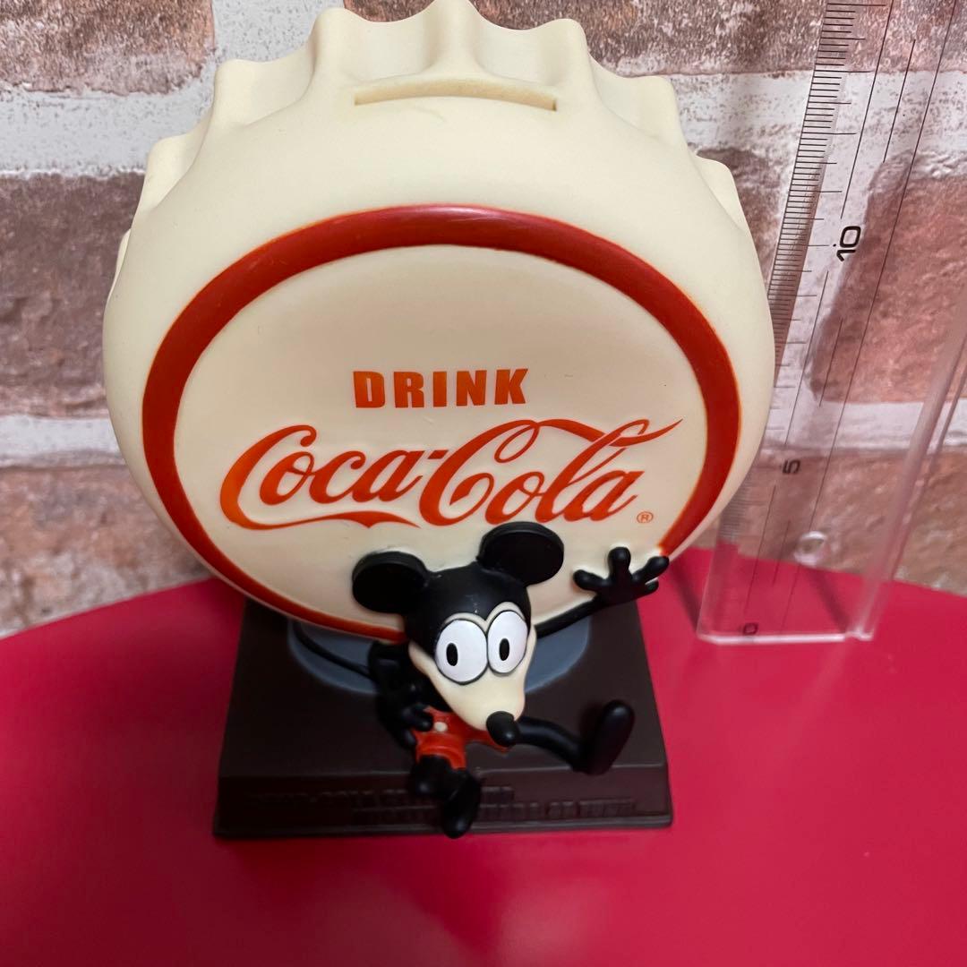 コカコーラ ミッキーデビュー75周年記念の貯金箱