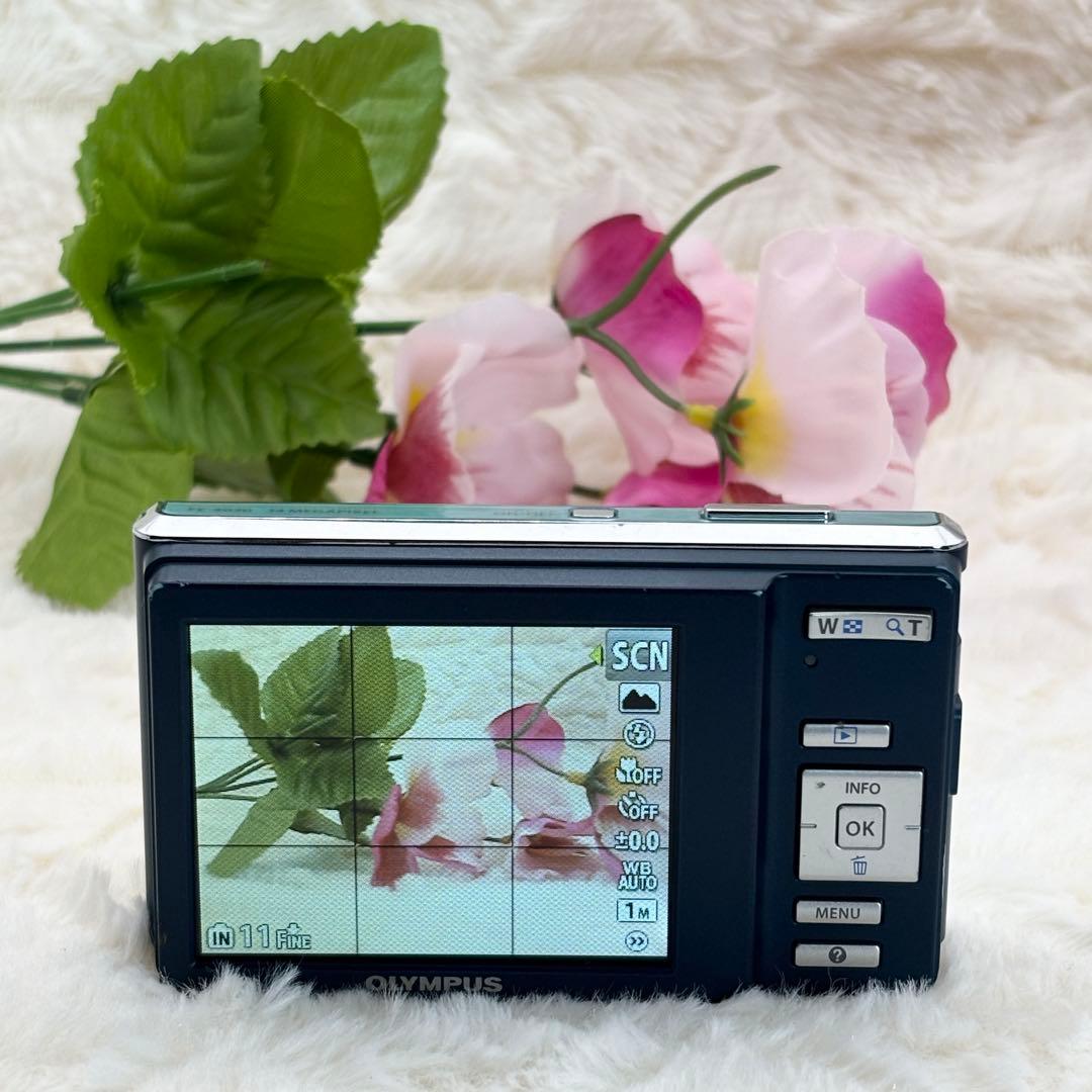 OLYMPUS FE-4020 ライトブルー 動作確認済み