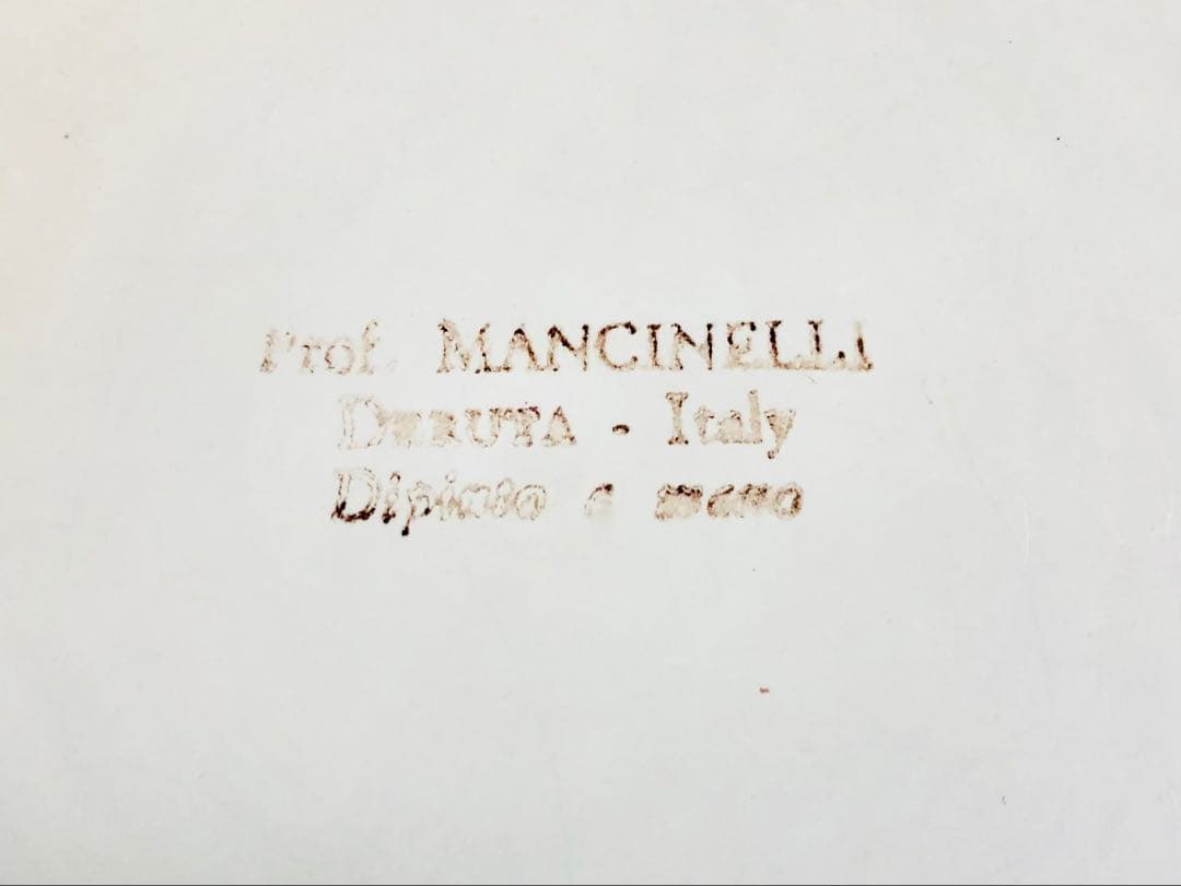 ヨーロッパ雑貨　フルーツボウル　手描き　イタリア製