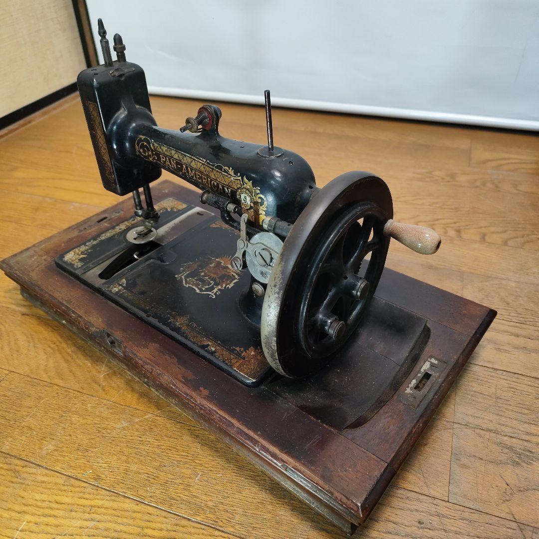 超レア!1900年代 USA製 手回しミシン パンアメリカン