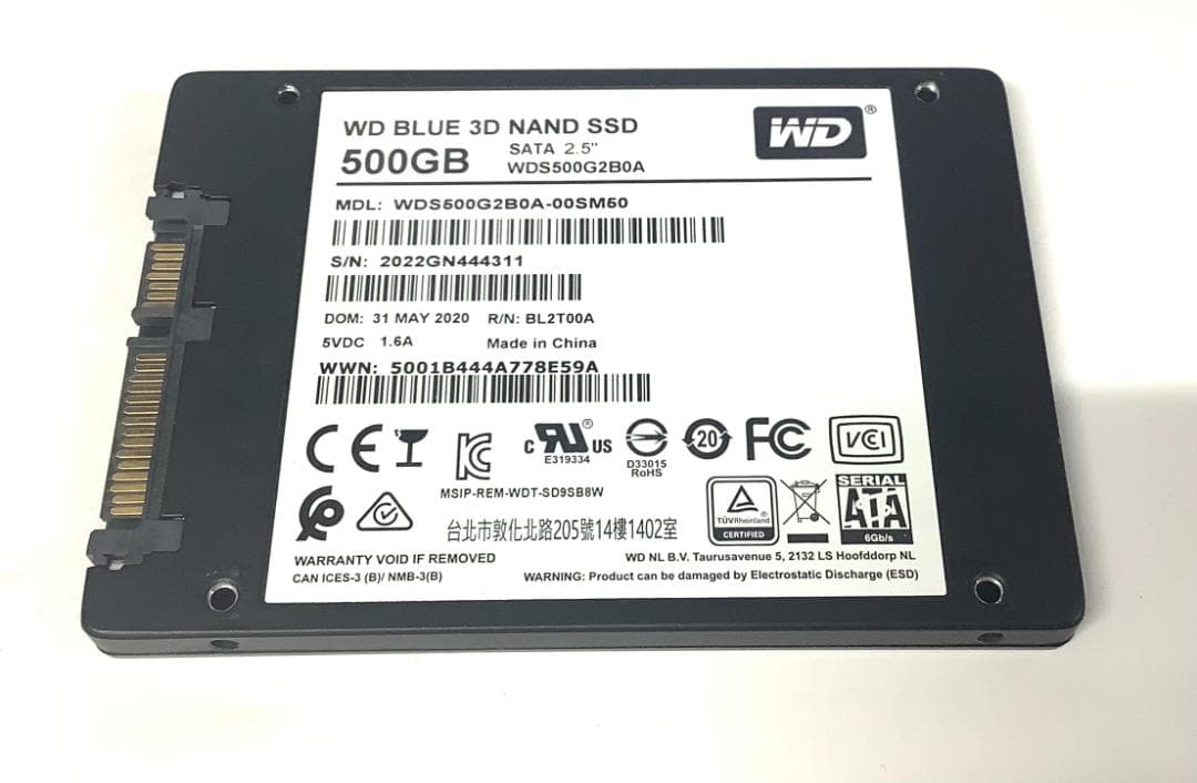 ②-WA425 WD(SanDisk) SATA 500GB SSD 2.51点