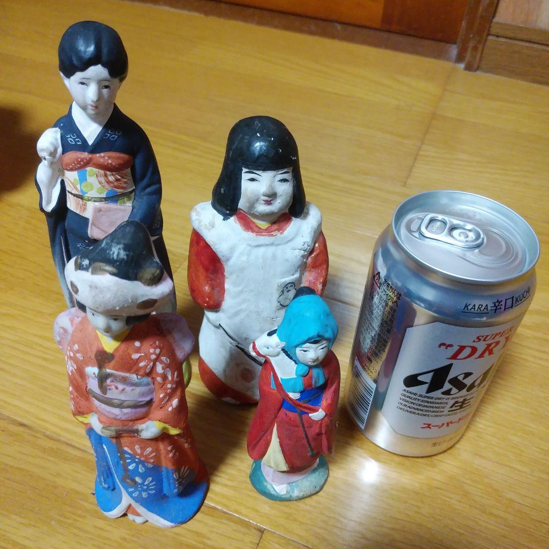 【土雛／つちびな／雛人形】伝統的な日本の郷土玩具セット