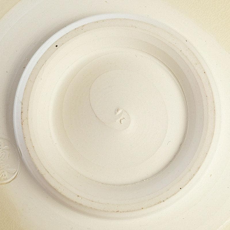 茶道具　京焼　三宅陽春造　色絵　竹に雀図　茶碗　共布共箱　V　9509