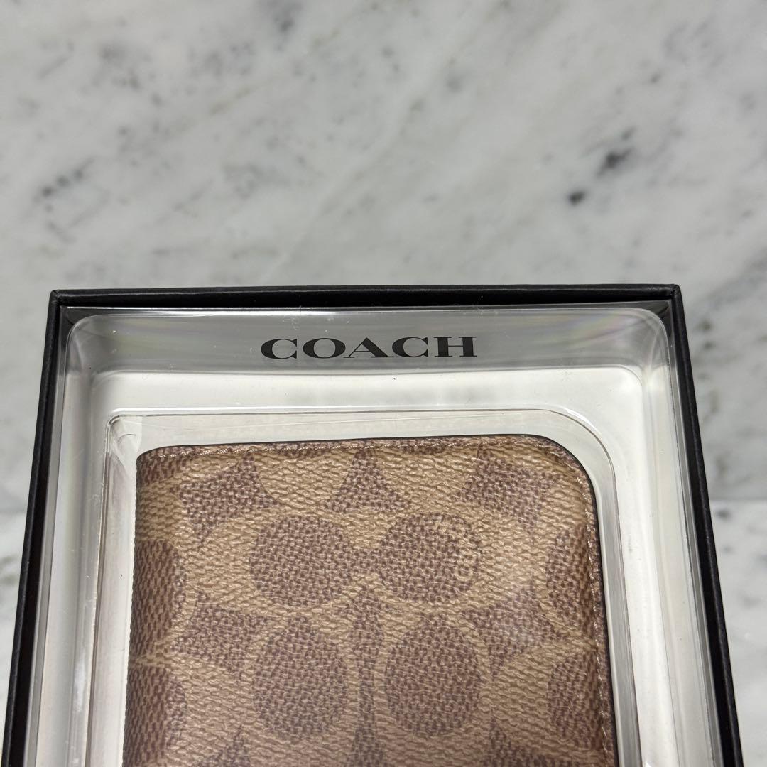新品 未使用 COACH コーチ iPhone 13 iPhoneケース 手帳型