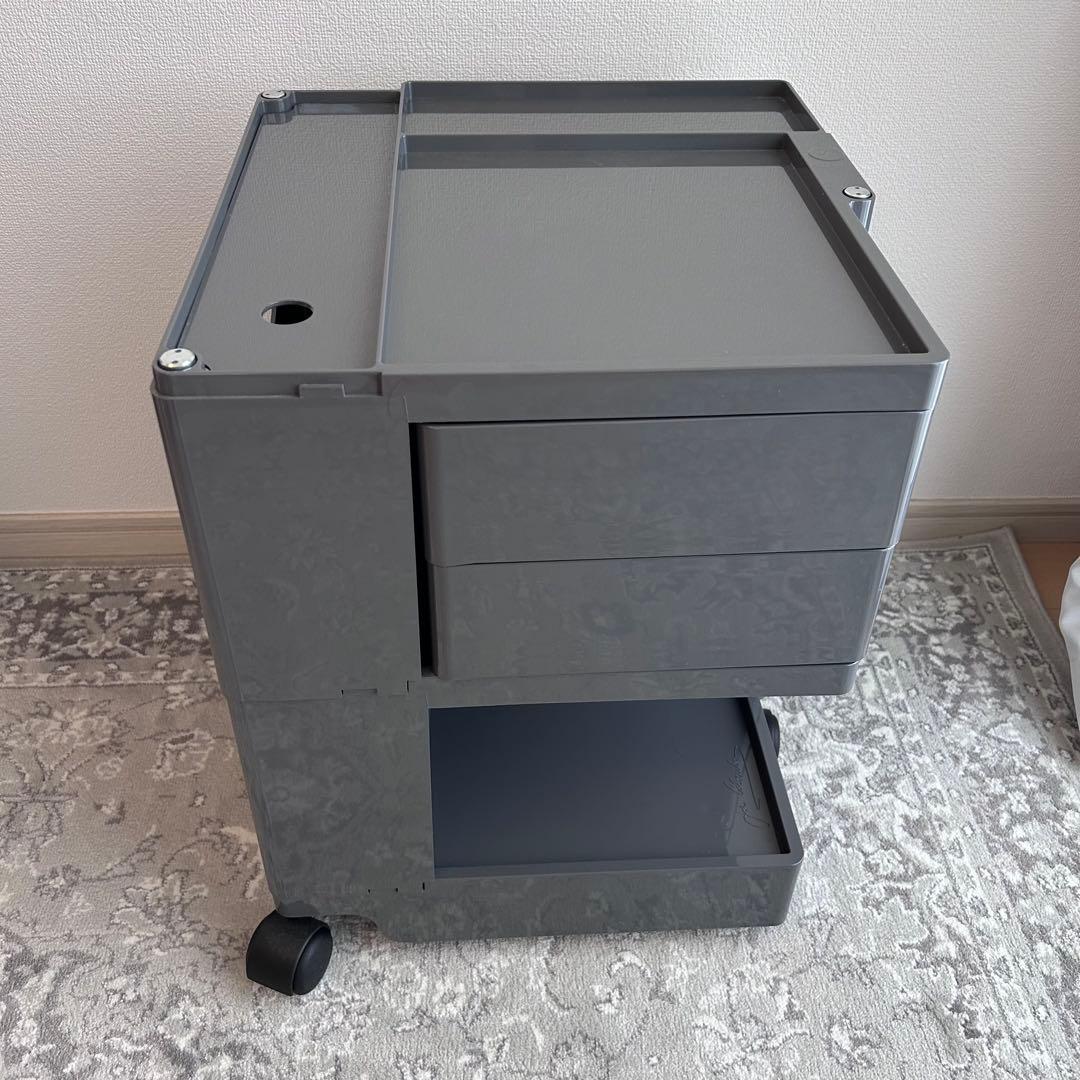 【送料込】ボビーワゴン　2段　グレー