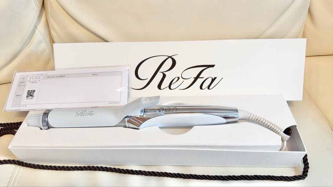 【1度使用 ほぼ未使用品】ReFa リファカールアイロン プロ 32（ホワイト）