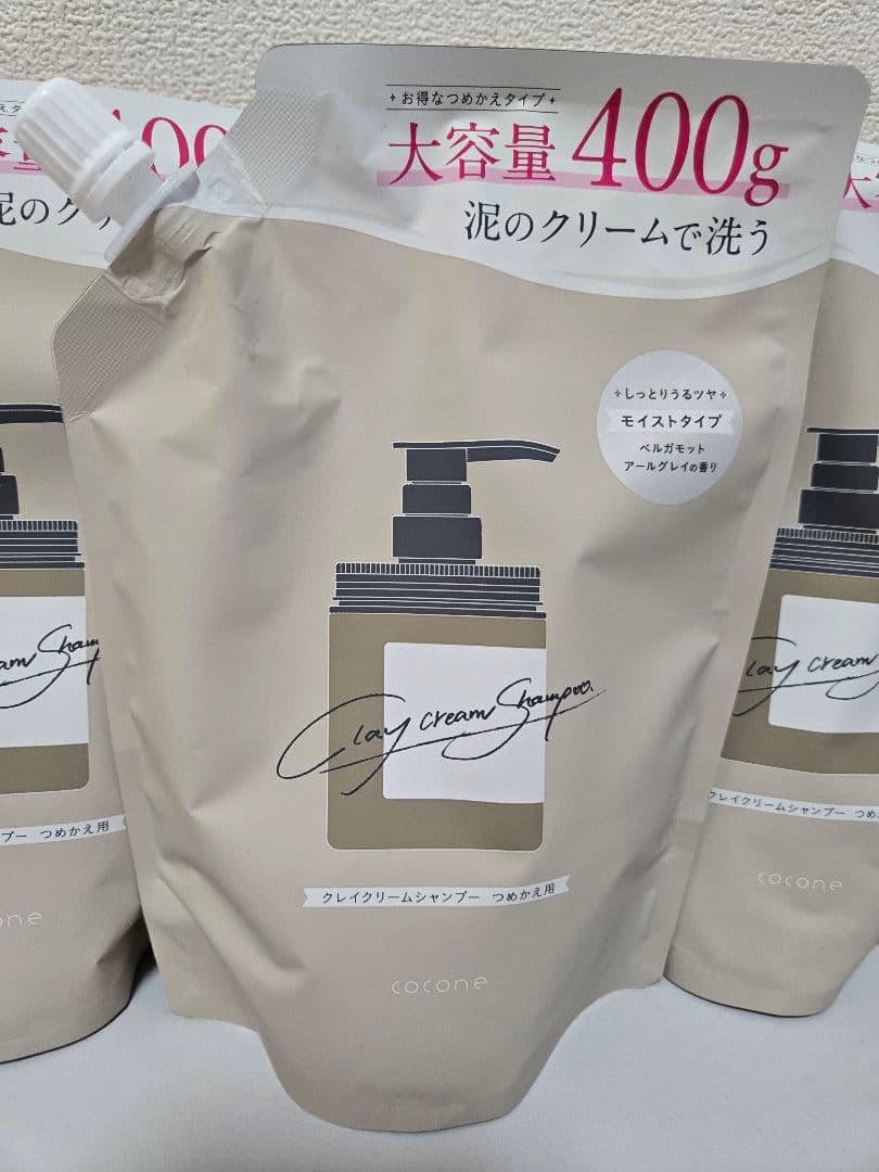 [お得！]cocone クレイクリームシャンプー 400g 3個セット
