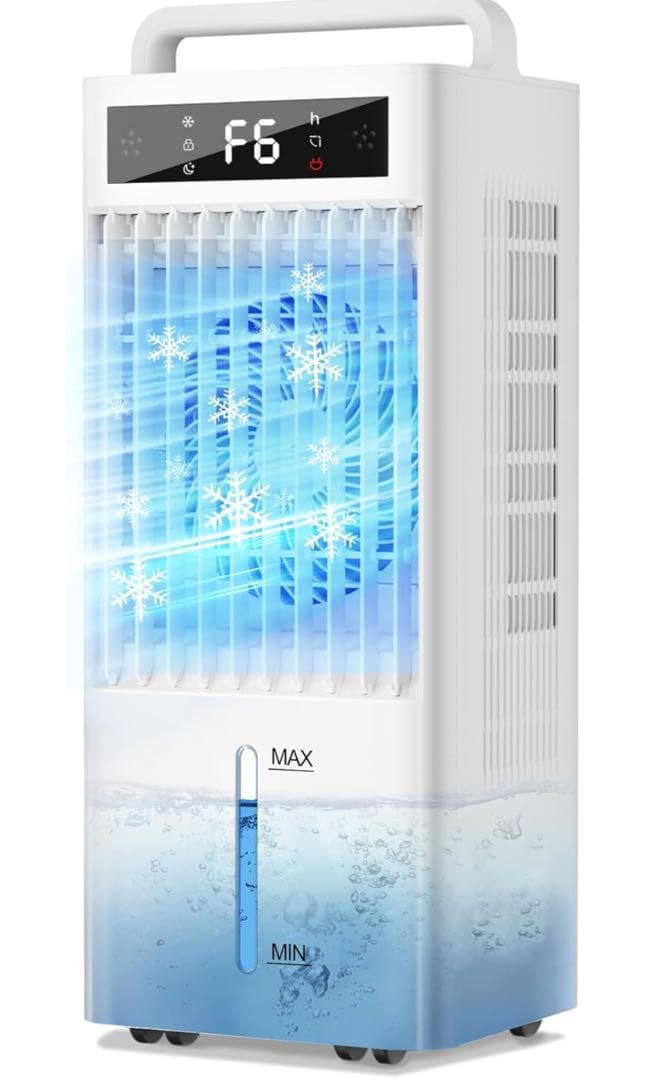 Bosuca冷風機 強力大容量タンク 10L 三面吸気·強力冷却送風 自動首振り