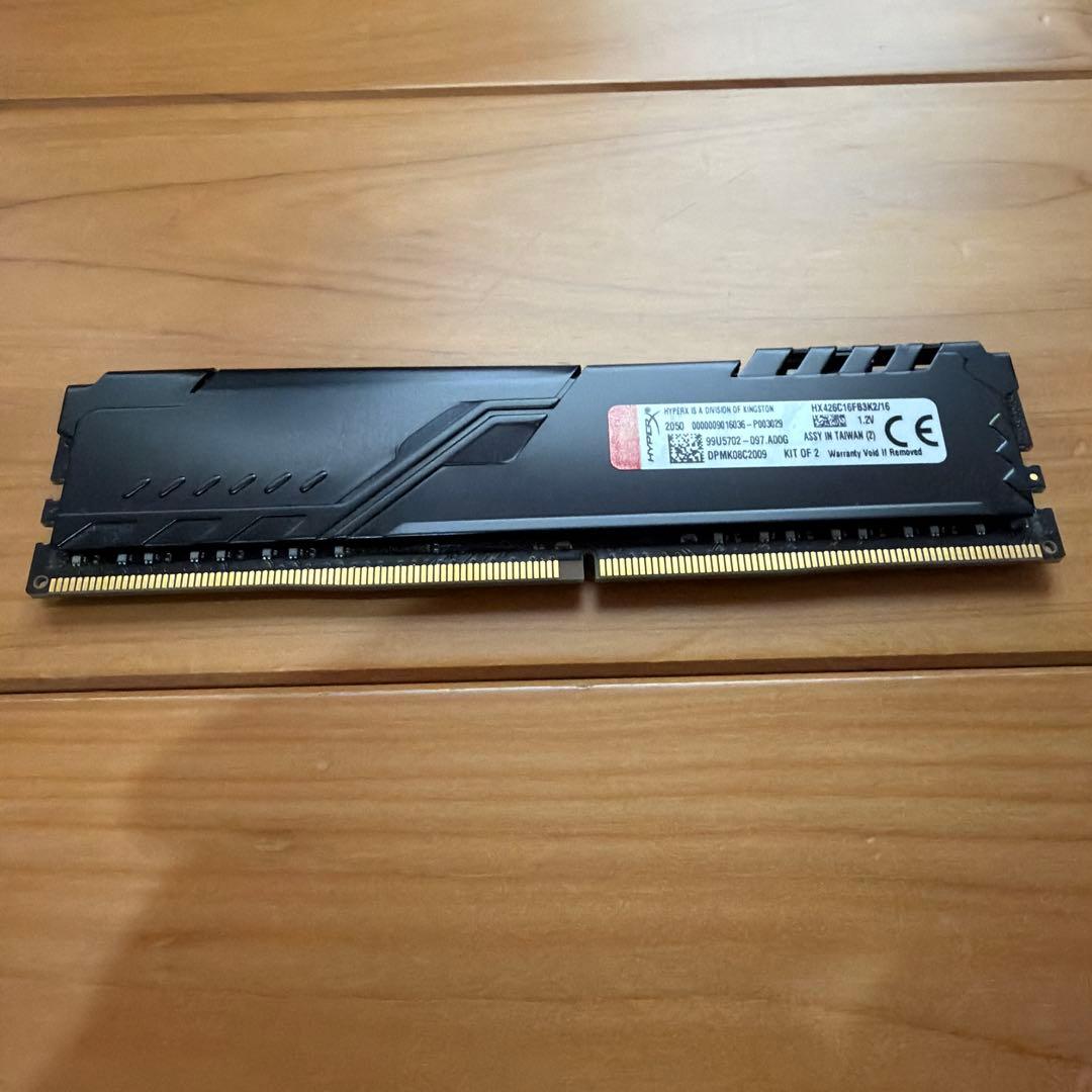 HYPERX FURY DDR4メモリー 2666MHz 8G 2枚セット