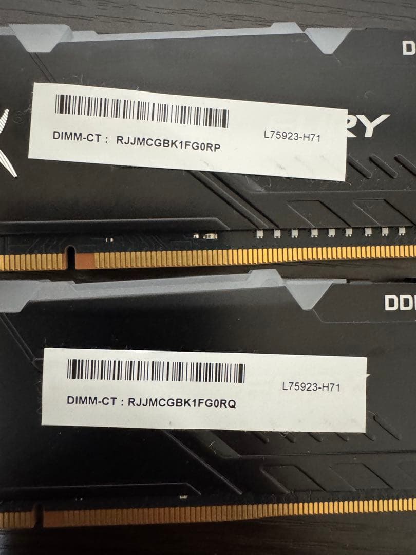 HyperX DDR4 8GB 3200MHz メモリ　×2