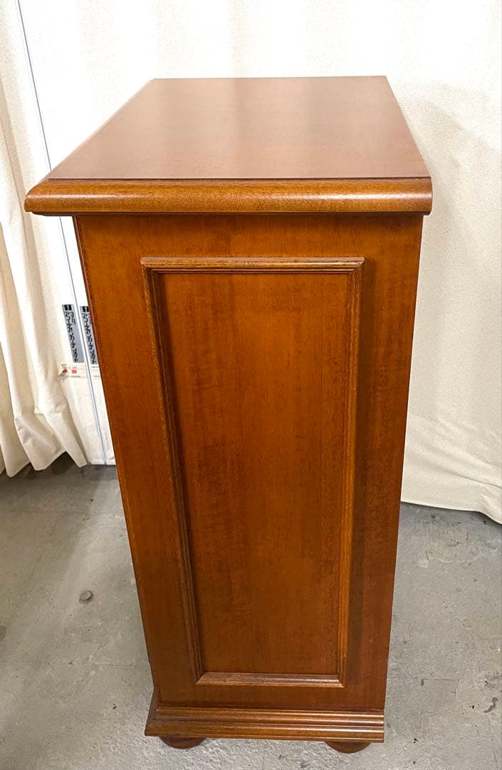 電話台 クラシック調 片開き 引出し付 イタリア 象嵌 美品