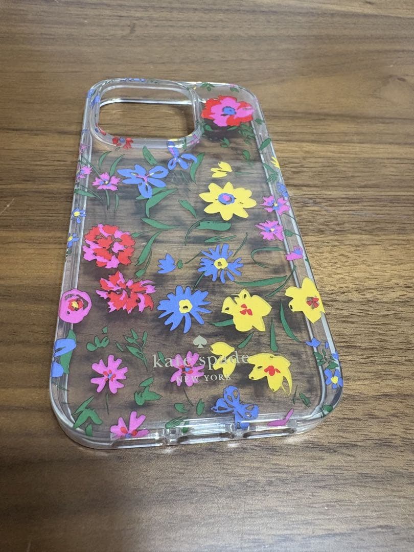 KATE SPADE iPhone14Pro ケース 花柄 リング付