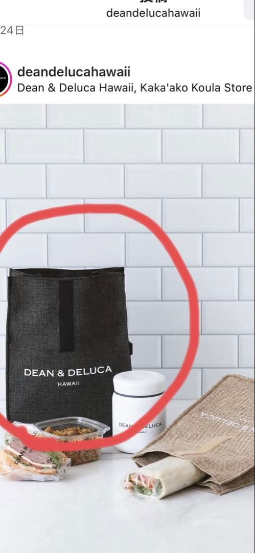 DEAN&DELUCA HAWAIIカカアコ店数量限定‼️保冷バック
