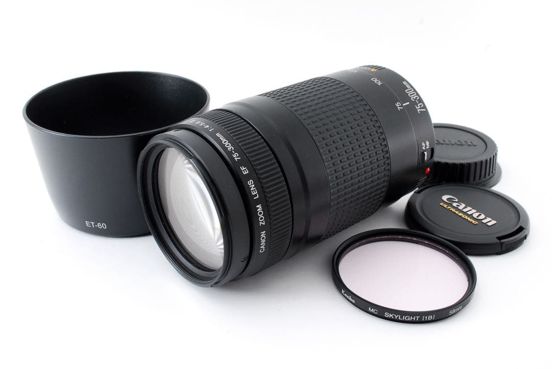 キャノン☆超望遠レンズ☆付属品付☆Canon EF75-300㎜　II☆