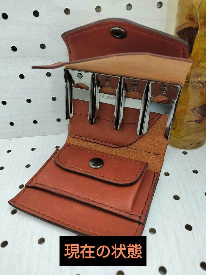 キャッチャー財布　本革財布　ハンドメイド　ケース
