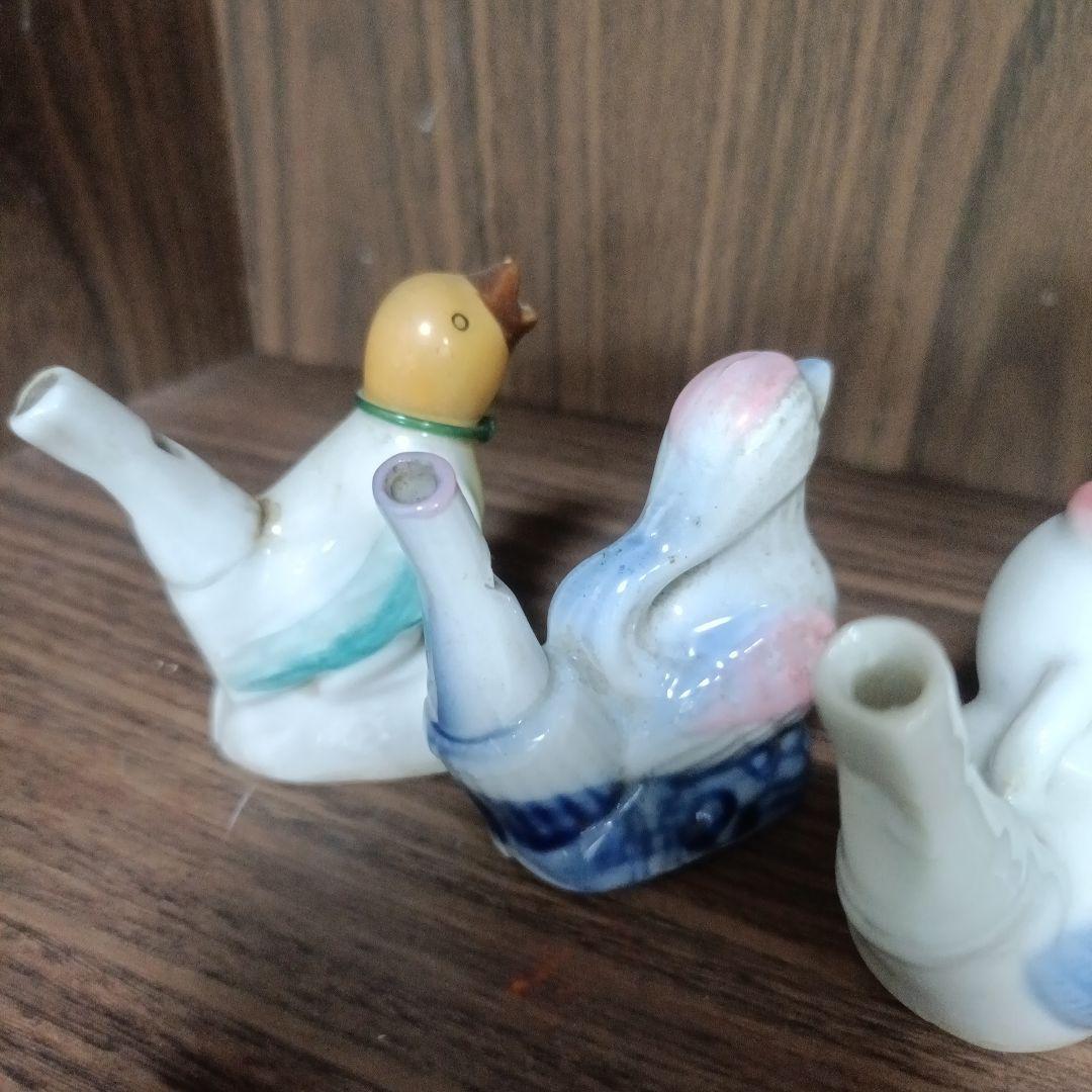 水笛　陶器　レトロ