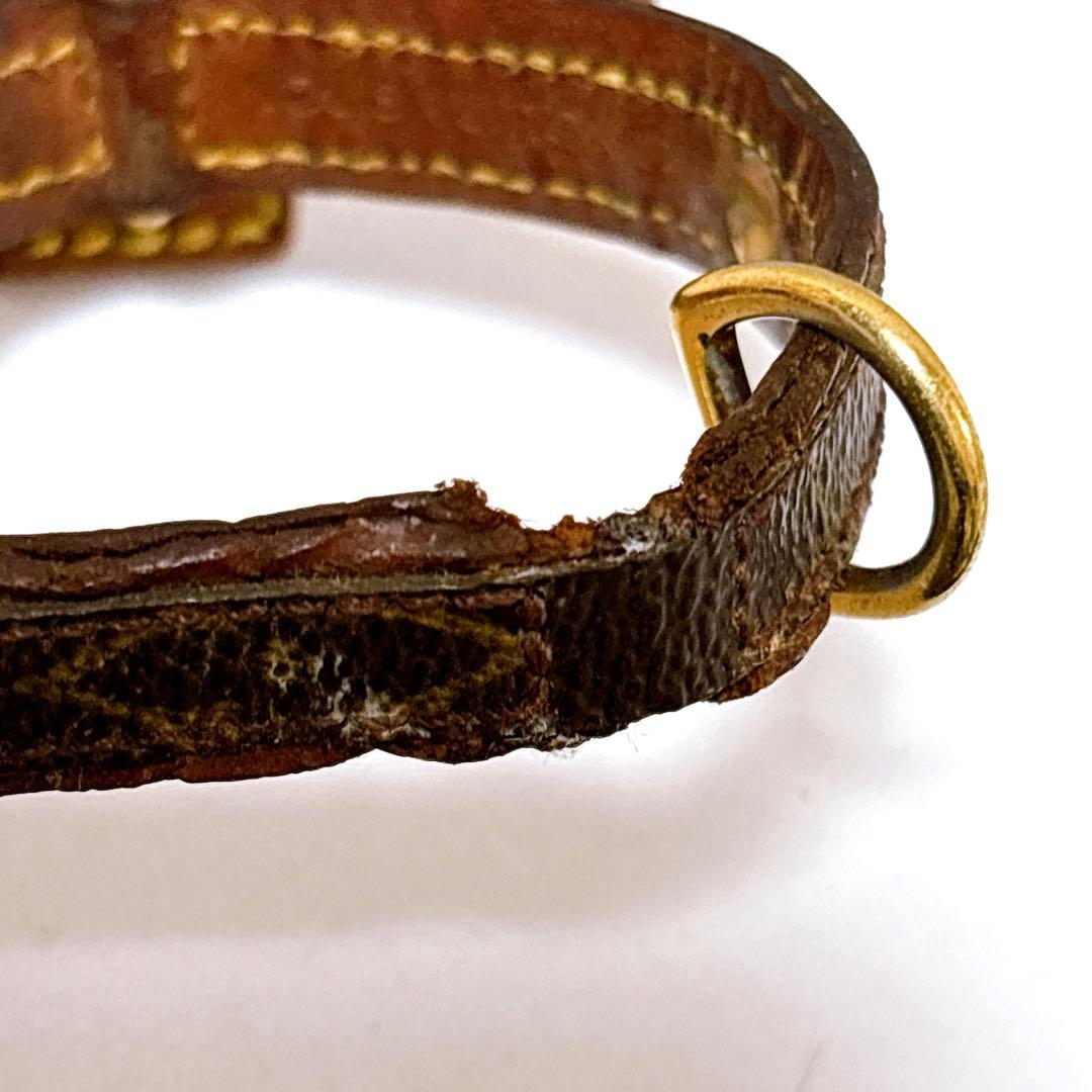 687 ルイヴィトン モノグラム　ペット用首輪　コリエバクスター　犬　猫