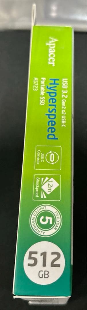 Apacer アペイサー SSD 外付け 512GB USB 3.2 Gen2