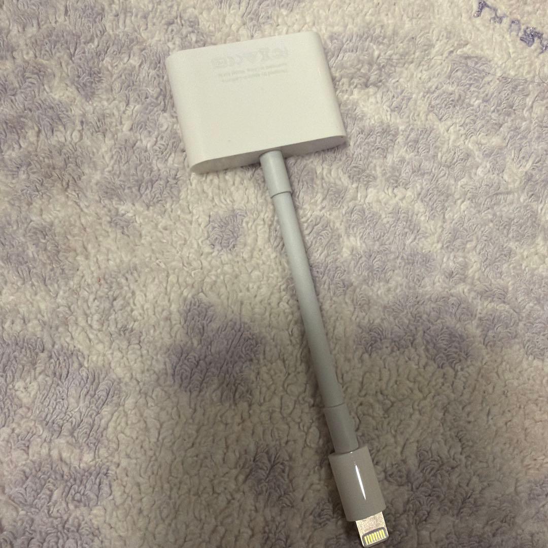 純正品★iPhone HDMIアダプター Lightningコネクタ ホワイト
