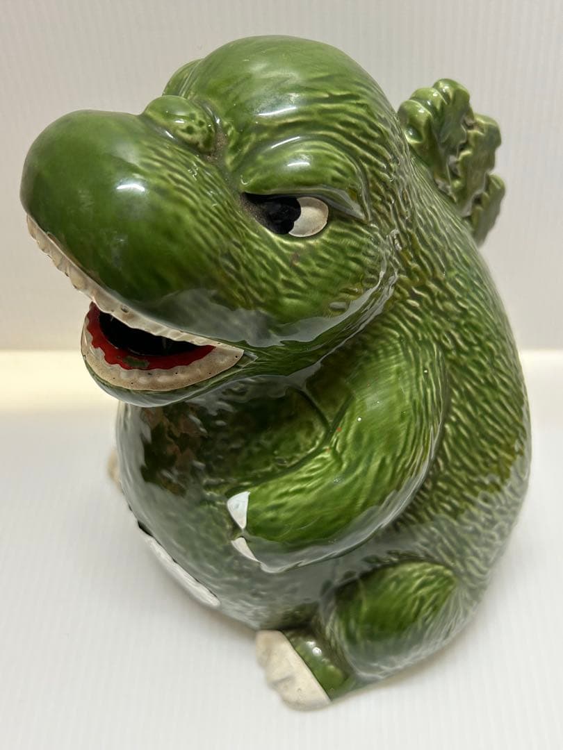 ゴジラの蚊取線香立て 陶器 ゴジラ 特撮 1984 東宝 フィギュア 昭和レトロ