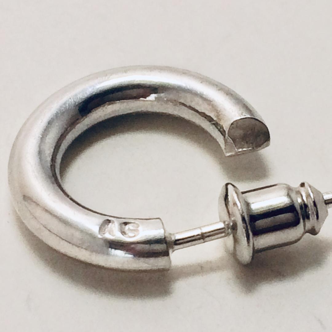 ラスト！【銀製品925】ハンドメイド フープピアス 32-16-004　925