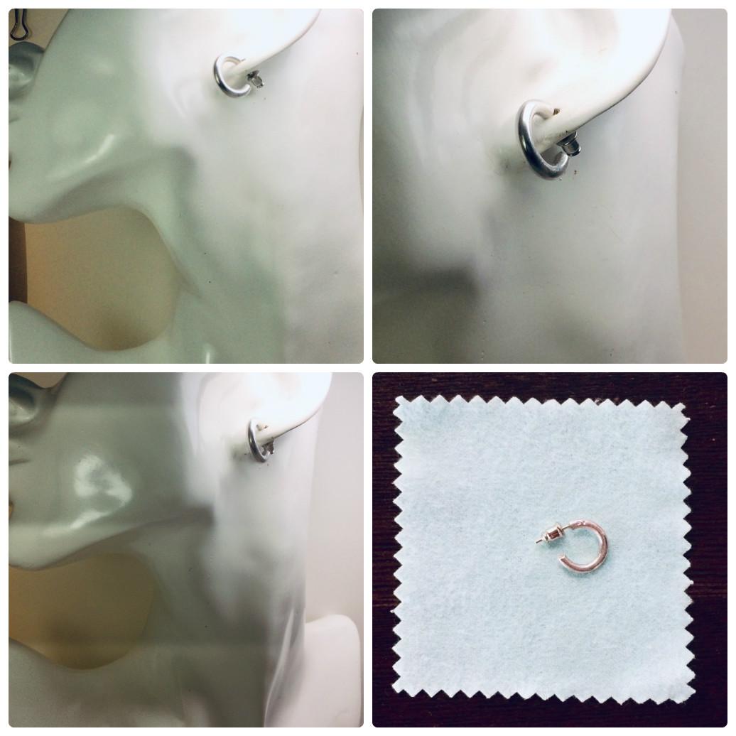 ラスト！【銀製品925】ハンドメイド フープピアス 32-16-004　925