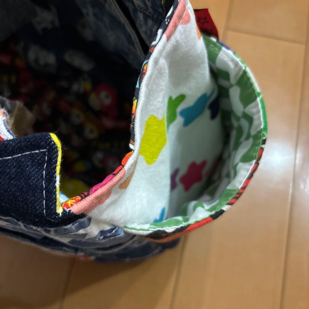 再販なし☆BIGハンバーガー手足ぶら〜ん大きなサイドポケットトートバッグ