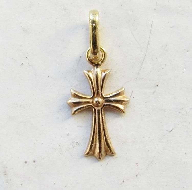 K18 クロス ネックレス トップ 18K 刻印 18金 新品 未使用