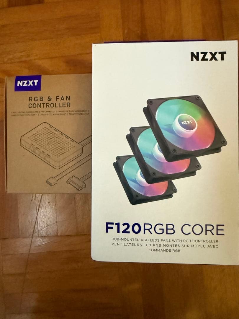 NZXT F120 RGB CORE 3PACK RGB&Fanコントローラー