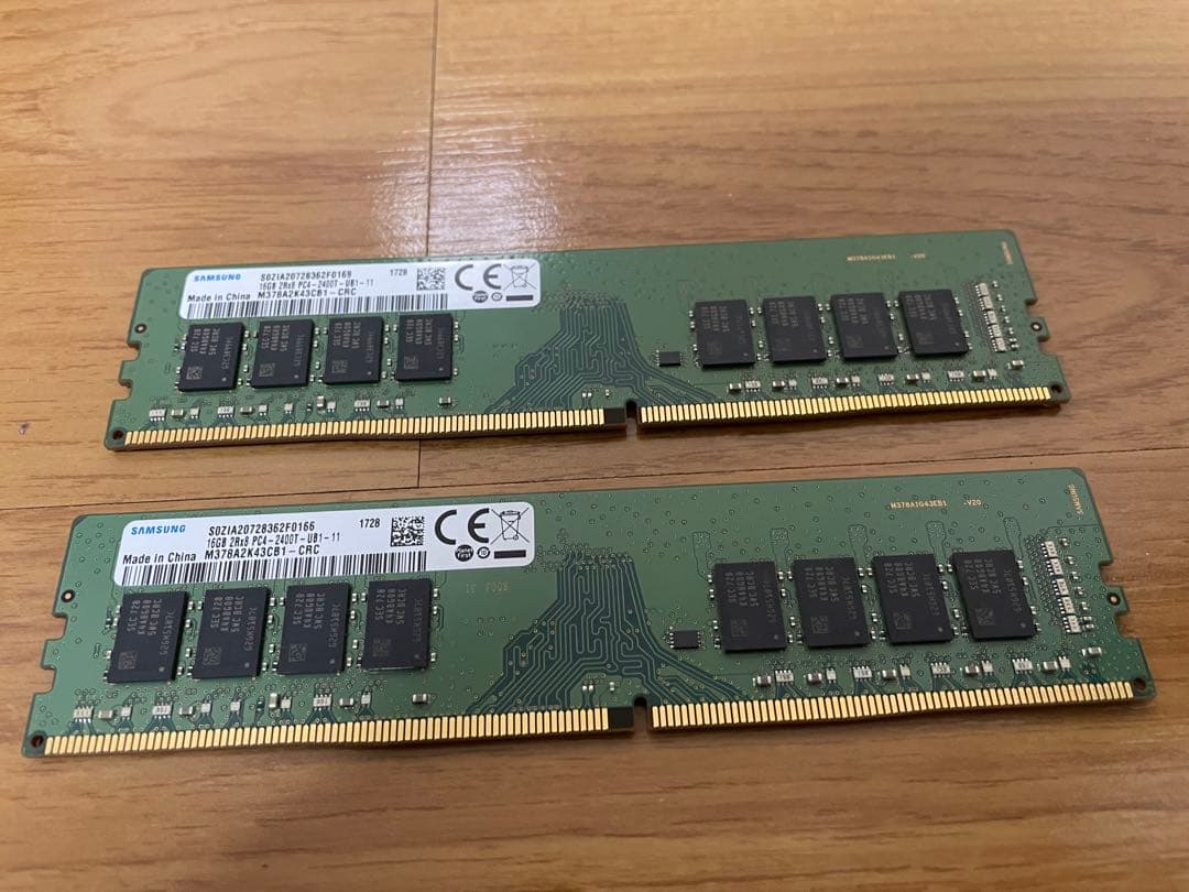 Samsung DDR4 デスクトップ用メモリ 16GB × 2枚 計32GB