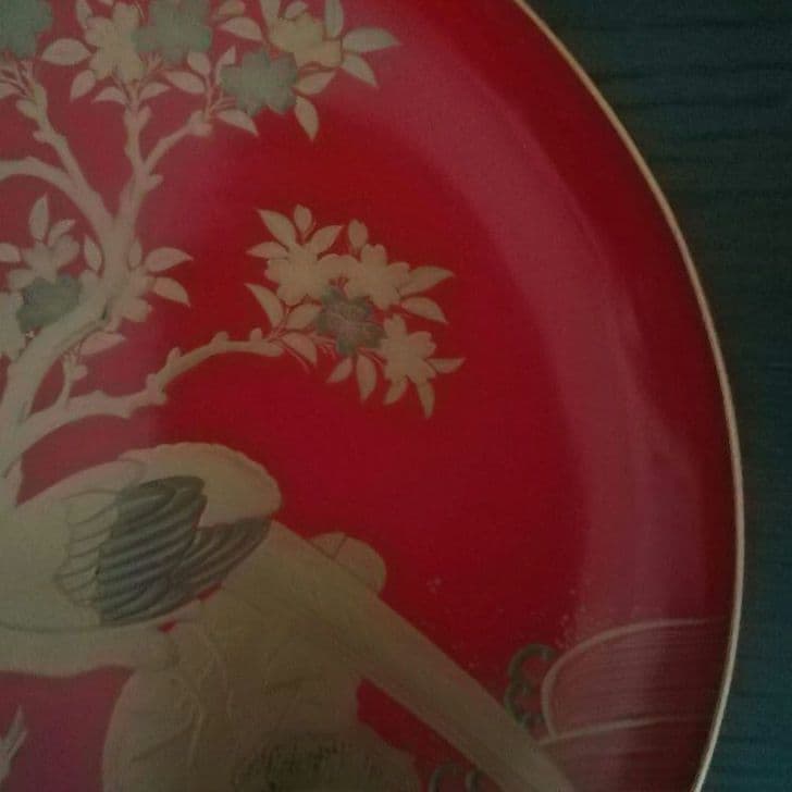 漆工芸　朱漆　金蒔絵　木盃④　江戸から明治時代　七組盃のひとつ