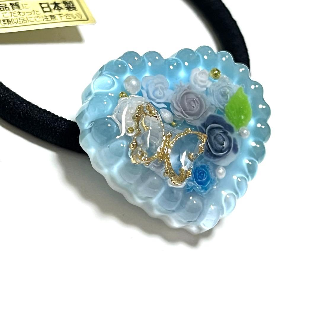 メル30077様お取り置きですＮｏ．336 ハート 蝶 レジン キーホルダー