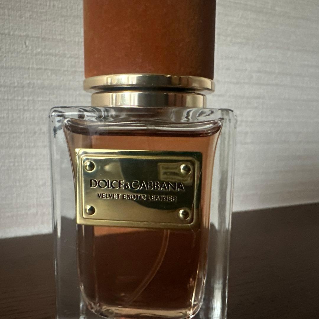 DOLCE&GABBANA ベルベット エキゾチック レザー プールオム